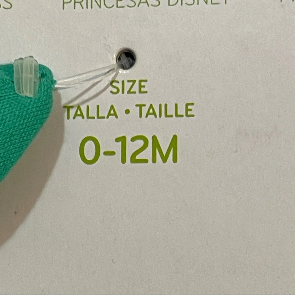 Disney Baby Ariel Bib Hat Green Purple Halloween Costume 0-12 Months Mermaid